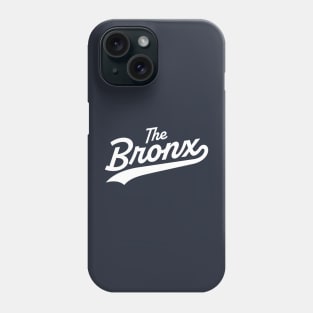 New York 'The Bronx' Pinstripe Baseball Script Fan T-Shirt: Show Off Your NY Pride with a Classic Bronx Twist! T-Shirt Phone Case