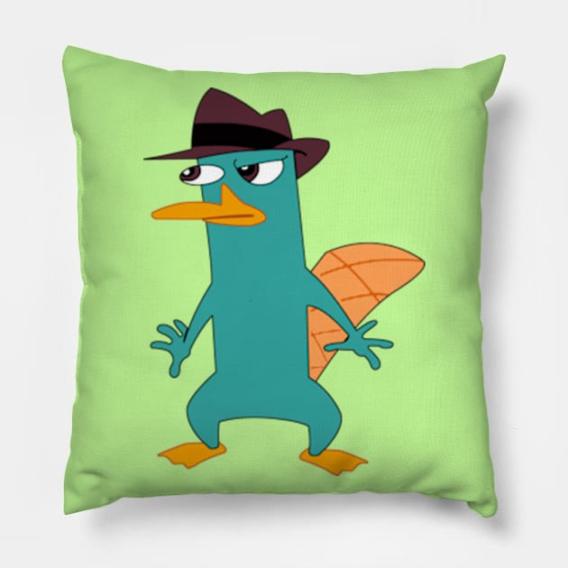 Agent P Pillow by LuisP96