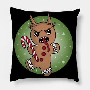 Gingerbread Krampus Pillow