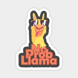 No Prob-Llama Funny Magnet