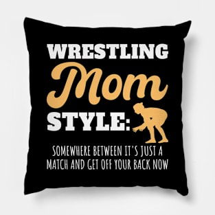 Wrestling Mom Style Pillow