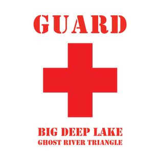Big Deep Lake Lifeguard - red T-Shirt