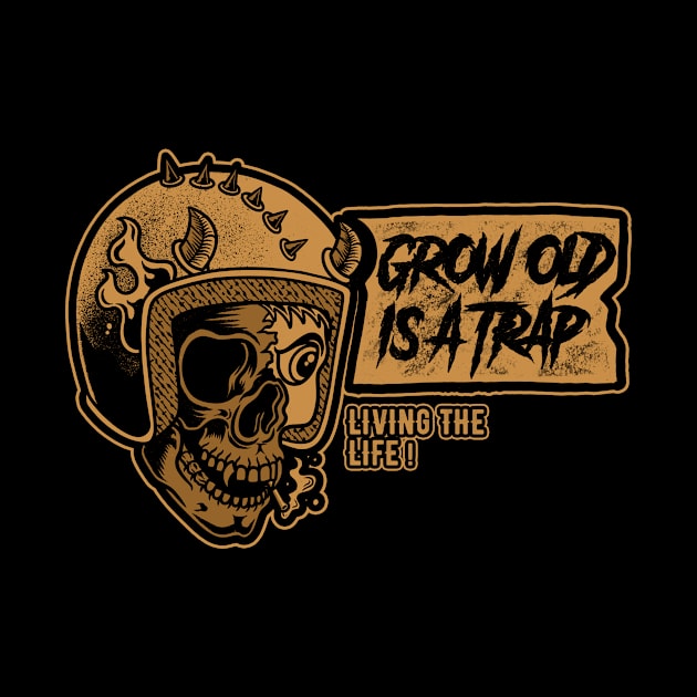 Grow Old is a Trap by Rhotacism Illustration