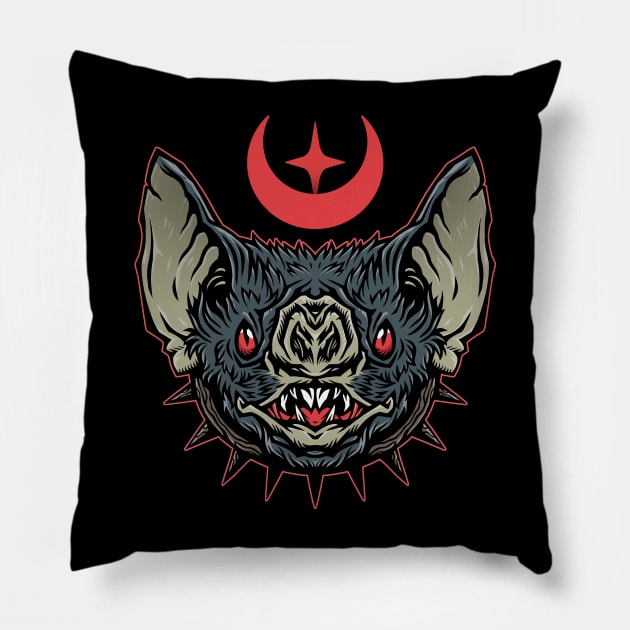 Vampire Bat Pillow by Deniart