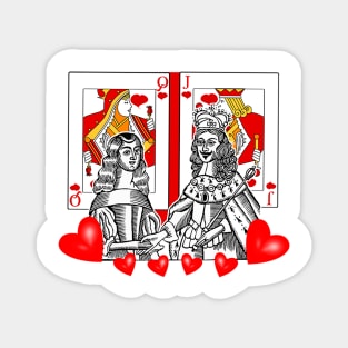 Love Game - King and Queen of Hearts Magnet