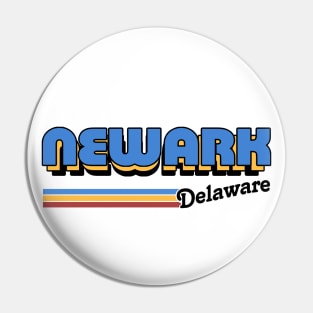 Newark, Delaware / / Retro Style Design Pin