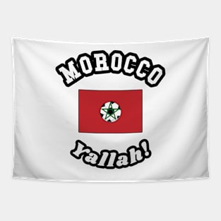 ⚽ Morocco Football, علم المغرب Moroccan Flag, Team Spirit Tapestry