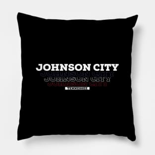 Johnson City Tennessee USA Vintage Pillow