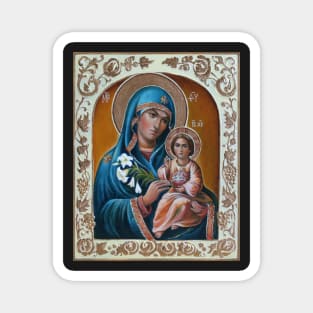 Mother of God Orthodox icon from the Wedding Pair diptych Magnet