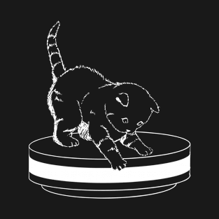 Cute Cat Robot Vacuum Cleaner T-Shirt