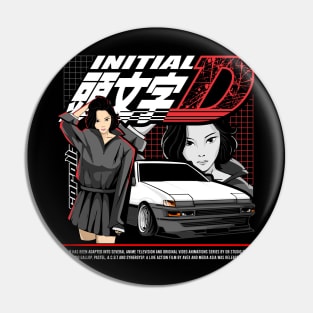 Initial D AE86 Anime Style Pin