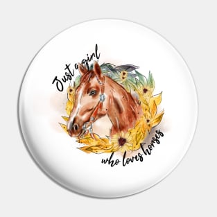 Just a girl who loves horses Pin