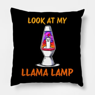 Look at my Llama Lamp Lava Lamp Design Pillow