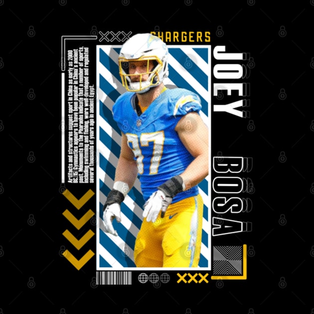 Joey Bosa Paper Poster Version 10 by art.Hamdan