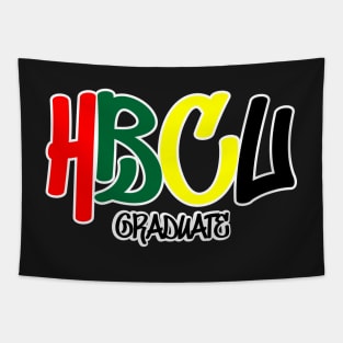 HBCU Graduate Graffiti Design Tapestry