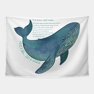 Love a whale Tapestry