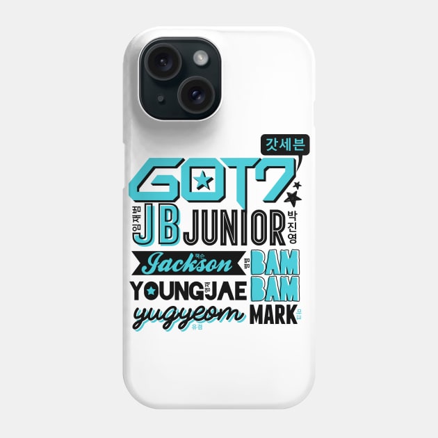 GOT7 Collage Phone Case by skeletonvenus