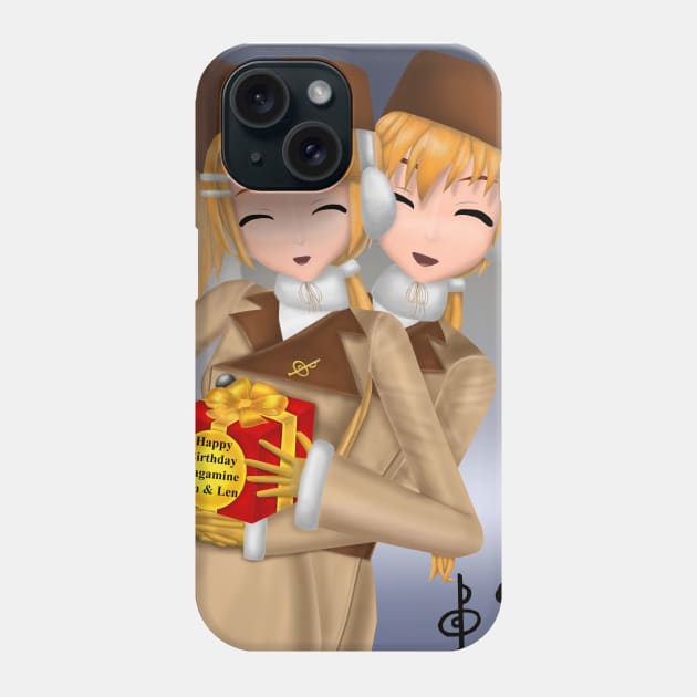 Kagamine Rin Len 10th Anniversary! Phone Case by gagimas