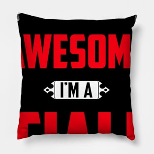 Of Course I'm Awesome, I'm A Ciali,Middle Name, Birthday, Family Name, Surname Pillow