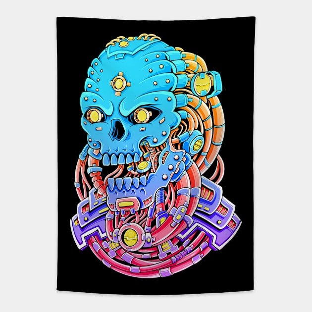 The Monster Cyberpunk Tapestry by Efexampink