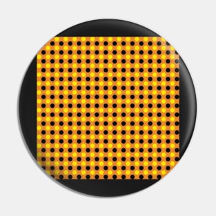 yellow black orange polka dot pattern Pin