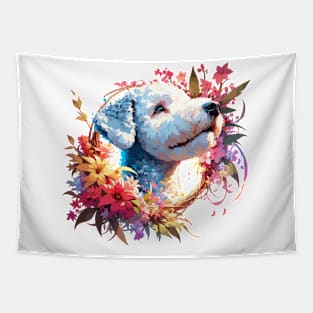 Bedlington Terrier Joyful Mothers Day Dog Mom Gift Tapestry