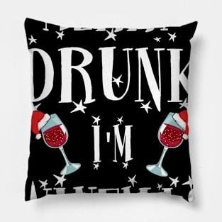 Merry Winemas. Funny Christmas Gift For Wine Lovers. Pillow