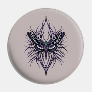 Luna Moth Gothic Pin