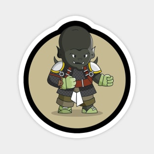 Relic Hunters - Dark Grey Orc with Chainmail Magnet