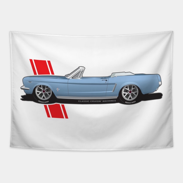 1965 Ford Mustang Convertible Tapestry by RBDesigns