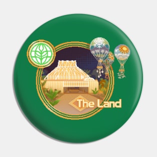 The Land Pixel Art Pin