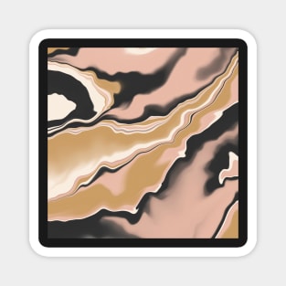 Marbled brushstrokes digital 108 Magnet