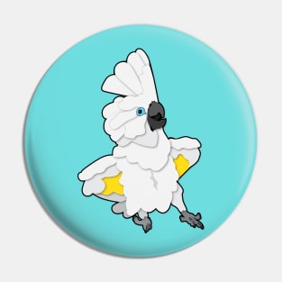 ATTITUDE extraordinaire Umbrella Cockatoo Parrot Pin