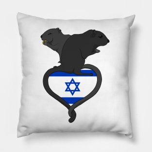 Gerbil Israel (dark) Pillow