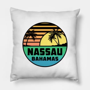 Nassau New Providence Island Bahamas Tropical Beach Surfing Scuba Surf  Vacation Pillow