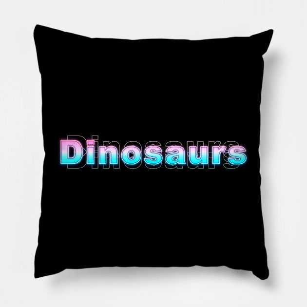 Dinosaurs Pillow by Sanzida Design