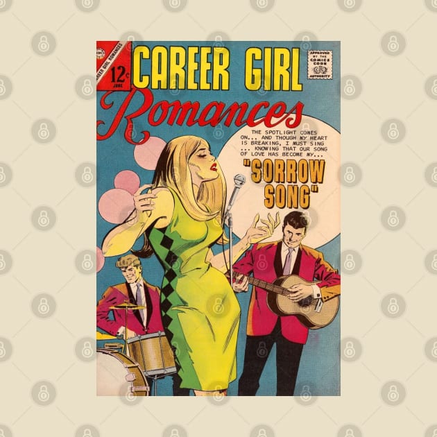 Vintage Romance Comic Book Cover - Career Girl Romances by Slightly Unhinged