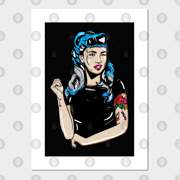 rockabilly girl art