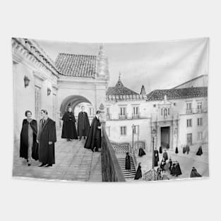 The Serenade (University of Coimbra) Monochrome Edition Tapestry