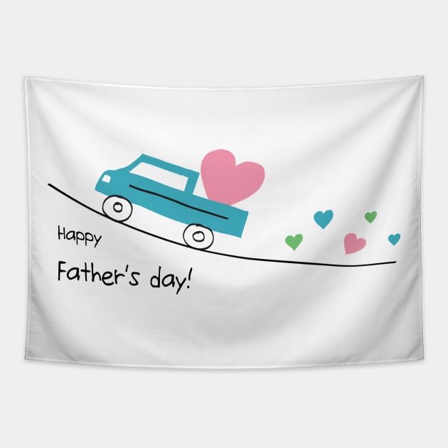 Happy Father's Day 1 Tapestry by grafart
