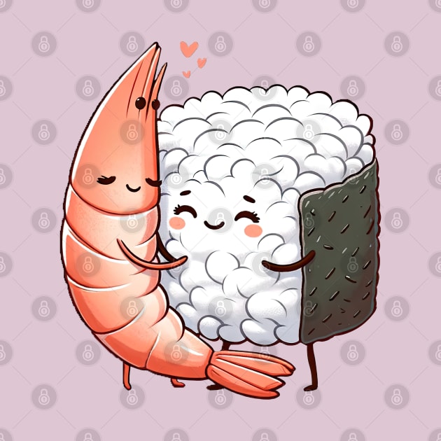 Sushi and Shrimp Hug by VenusAMShop