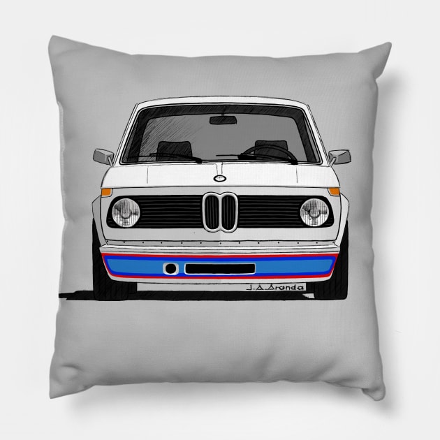 The iconic babarian sports car Pillow by jaagdesign