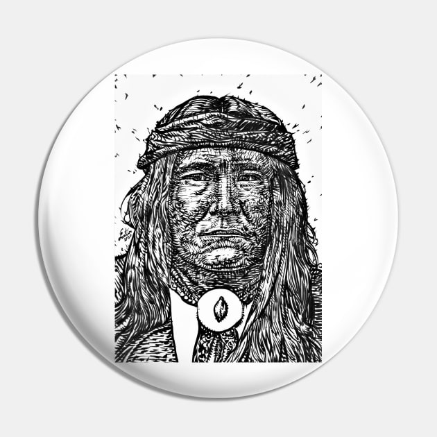 COCHISE ink portrait Pin by lautir