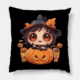 anime happy halloween Pillow