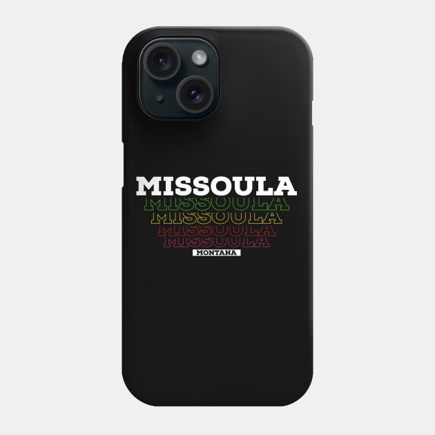 I Love Missoula Montana USA Vintage Phone Case by Zen Cosmos Official