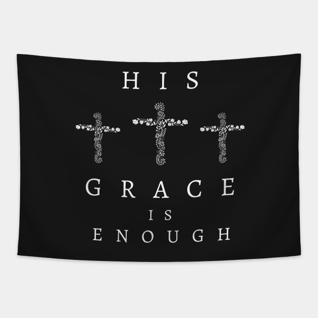 His Grace is Enough V6 Tapestry by Family journey with God
