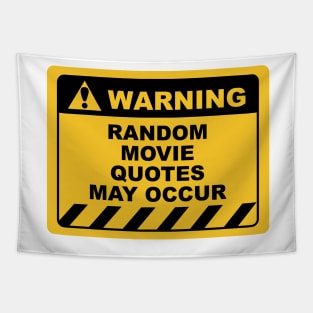 Funny Human Warning Label / Sign RANDOM MOVIE QUOTES Sayings Sarcasm Humor Quotes Tapestry