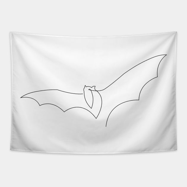 Bat Line Tapestry by addillum