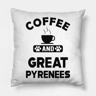 Great Pyrenees - Coffee and great pyreness Pillow