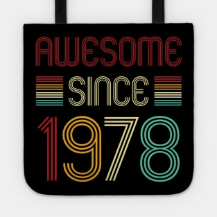 Vintage Awesome Since 1978 Tote